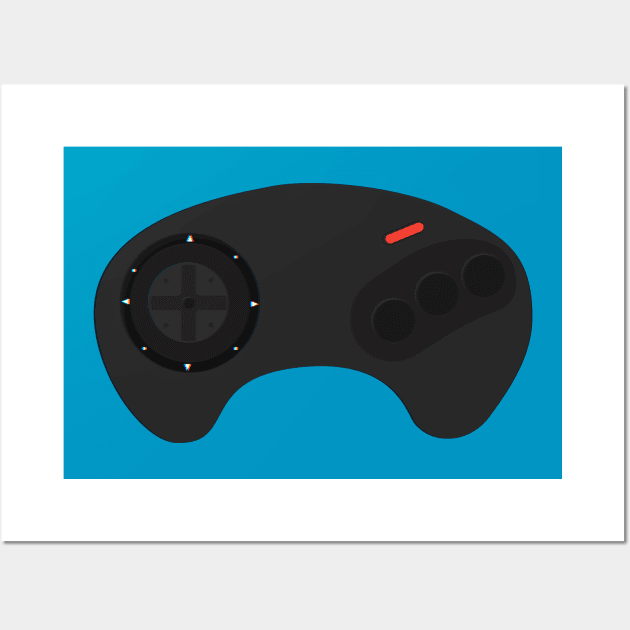 Sega Genesis Controller Wall Art by PCB1981